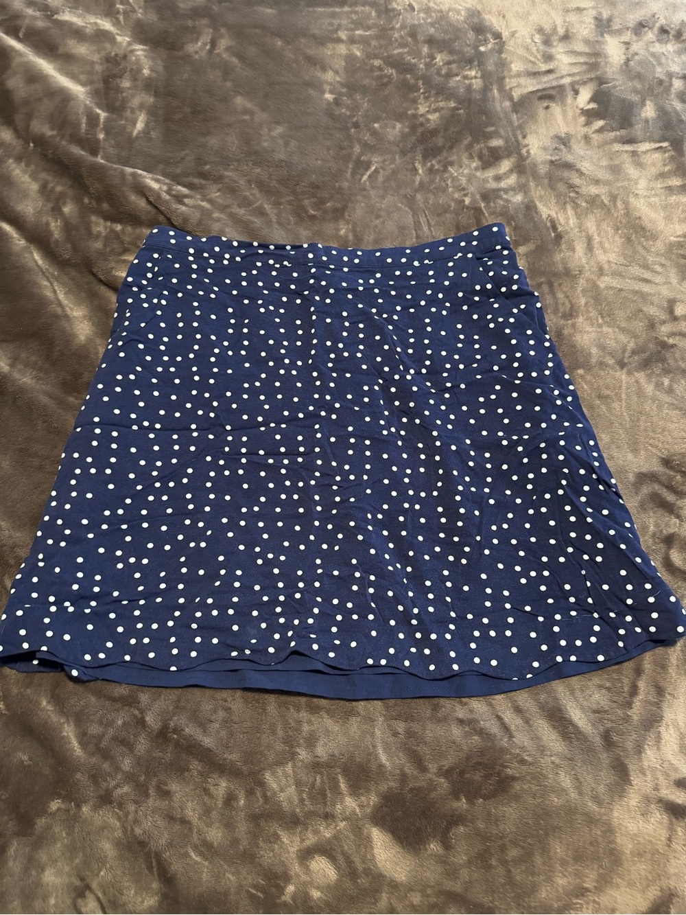 41 Hawthorn Navy Blue Polka Dot Mini Skirt